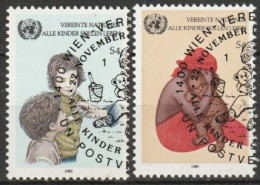 UNO Wien 1985 MiNr.53-54 O Gestempelt  UNICEF Gegen Kindersterblichkeit ( 2318) - Oblitérés