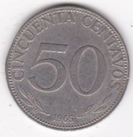 Bolivie 50 Centavos 1965 , Acier Recouvert De Nickel, KM# 190 - Bolivia