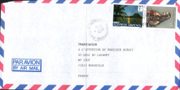 POLYNESIE AFFRANCHISSEMENT COMPOSE SUR LETTRE POUR LA FRANCE 1988 - Covers & Documents