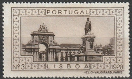 Vignette/ Vinheta, Portugal - 1928, Paisagens E Monumentos. Lisboa -||- MNG, Sans Gomme - Local Post Stamps