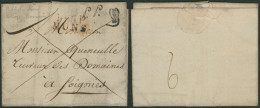 Précurseur - LAC Daté De Mons (1813) + Obl Linéaire Noir P86P / MONS + P.P. (à La Plume) > Soignies - 1794-1814 (Période Française)