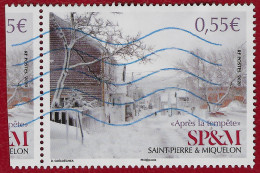 St.Pierre Et Miquelon 2020 N° 1233 " APRES LA TEMPETE "  Flamme Néopost St.Pierre - Used Stamps