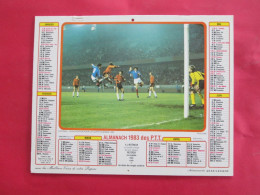 CALENDRIER ALMANACH 1983 LAVIGNE RUGBY FRANCE GALLES GRAND CHELEM 1981 FOOTBALL QUALIFICATION POUR  COUPE DU MONDE 1982 - Formato Grande : 1981-90