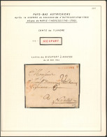 Pays-Bas Autrichien (règne De Marie-Thérese) LAC Daté De Nieuport (1763) + Obl Linéaire Rouge NIEUPORT > Nantes - 1714-1794 (Oesterreichische Niederlande)