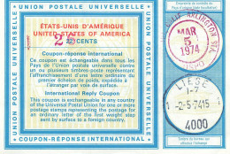 INTERNATIONAL REPLY COUPON. USA. 26/22 CENTS. ARLINGTON - Other & Unclassified