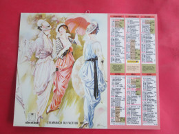 CALENDRIER ALMANACH 1991 OBERTHUR PHOTOS ANCIENNES VINTAGE FEMMES PERSONNAGES APERITIF - Big : 1991-00