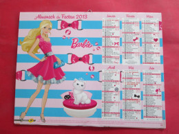 CALENDRIER ALMANACH 2013 BARBIE - Tamaño Grande : 2001-...