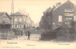 BELGIQUE - Ruysbroeck - Rue De La Station - Chocolat César - Passage A Niveau  - Animé - Carte Postale Ancienne - - Sonstige & Ohne Zuordnung