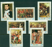 Manama 1970 Mi#253-259 Paintings By French Masters, 200th Birth Anniversary Of Napoleon CTO - Sonstige & Ohne Zuordnung