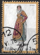 GREECE Rural Cancellation 512 On 1973 Costumes II 3.50 Dr. Vl. 1202 - Flammes & Oblitérations
