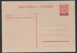 LUXEMBOURG / 1940 ENTIER POSTAL D''OCCUPATION SURCHARGE 15 RPF/1 F ROUGE (ref 7692c) - 1940-1944 German Occupation