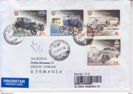 ROMANIA 2017: OLD CARS On Circulated Cover To GERMANY And Back #483276405 - Registered Shipping! - Gebraucht