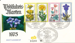 Germany Berlin FDC 15-10-1975 Wohlfahrtsmarken Complete Set 4 With Cachet - 1971-1980