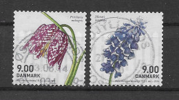 Dänemark 2014 Blumen Mi.Nr. 1768/69 Kpl. Satz Gestempelt - Used Stamps