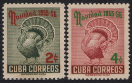 Cuba 1955 Correo 431/32 **/MNH Navidad / Filigrana.(2sellos)  - Ungebraucht