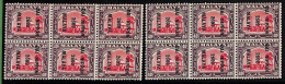 ZA0048b - MALAYA Japanese Occupation - STAMP - SG # 257  Two Blocks Of 6 Mint MNH - Japanse Bezetting