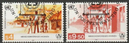 UNO Wien 1987 MiNr.69 - 70  O Gest. Intern. Jahr Für Menschenwürdiges Wohnen ( 2466) - Usati