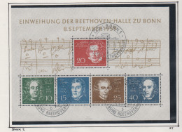 Bundesrepublik Block 2 Mit Ersttagssonderstempel - ESST - 1959-1980