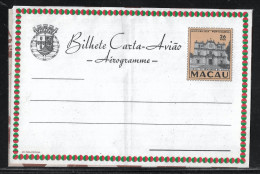 MACAU MACAO 1962 Aerogramme "Igreja Do Seminário De Macau" - Covers & Documents