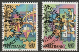 UNO Wien 1989 MiNr.89 - 90 O Gestempelt Weltbank ( 2419/2) - Oblitérés