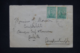 BULGARIE -  Affranchissement Surchargés Sur Enveloppe Recto Et Verso Pour Constantinople En 1924  - L 147954 - Covers & Documents