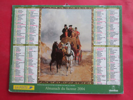 CALENDRIER ALMANACH 2004 OBERTHUR THE ROYAL MAIL COACH ON THE ROAD BREAKING COVER-ALKEN - Tamaño Grande : 2001-...