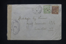 MONACO - Enveloppe De L'Hôtel Métropole Pour Un Soldat Au SP 164 En 1918 Avec Contrôle Postal - L 147966 - Briefe U. Dokumente