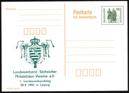 RDA - Entier Postal Repiqué / DDR - Ganzsachen Zudrück P108 II F ** - Cartes Postales Privées - Neuves