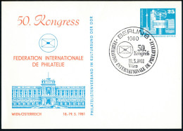 RDA - Entier Postal Privé / DDR - Privatganzsachen PP 17 D1/001 SSt Berlin 18-05-1981 - Cartes Postales Privées - Oblitérées