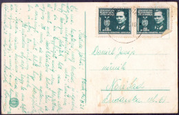 JUGOSLAVIA - DFJ  TITO  2x0,50 Din žin PAIR - 1945 - Covers & Documents