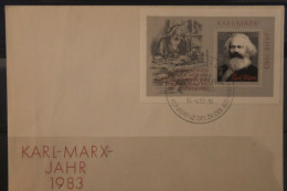 DDR 1983; FDC Karl-Marx-Jahr; MiNr. Block 71 - 1981-1990