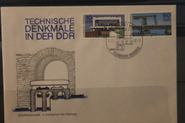 DDR 1988; FDC Technische Denkmale (IV); MiNr. 3203-07 - 1981-1990