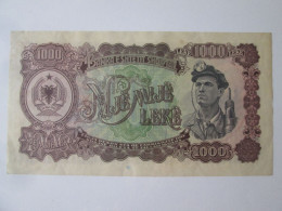 Albania 1000 Leke 1957 Banknote AUNC See Pictures - Albanie