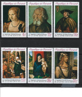 1971 BURUNDI 461-66** Lettre écrite, Tableaux Dürer - Unused Stamps