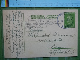 KOV 27-3 - CARTE POSTALE, POSTCARD, YUGOSLAVIA, SERBIA, TRAVEL 1953  - TITEL - Covers & Documents