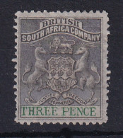 Rhodesia - BSAC: 1892/94   Arms    SG21     3d    MH - Other & Unclassified