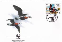 WWF - 240,24 - FDC - € 1,09 - 10-10-1998 - 60K - Red-breasted Goose - Ukraine - Other & Unclassified