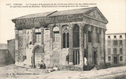 FRANCE - Vienne - Le Temple D'Auguste Et De Livie Au  Début De Sa Restauration - Carte Postale Ancienne - Vienne