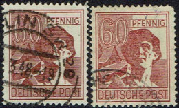 DR, 1947, All.Bes. Gem.Ausgabe, Mi.:Nr.: 956 U. A956, Gestempelt - Used