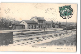 CPA 51 Esternay La Gare Train - Esternay