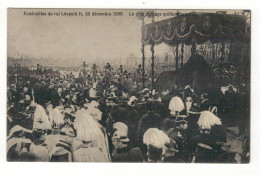 Funérailles Du Roi Léopold II, 22 Décembre 1909.  Le Char Funèbre Quittant Le Palais. - Funeral