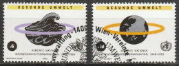 UNO Wien 1993 MiNr.147 - 148 O Gest. 40 Jahre WHO ( 3143/3)  Günstige Versandkosten - Gebruikt