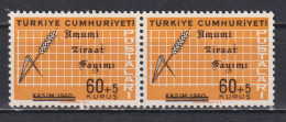 Paire De Timbres Neufs** De Turquie De 1963 N° 1651 MNH - Ungebraucht