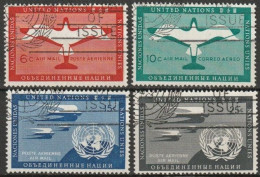 UNO New York 1951 Mi-Nr.12 - 15 O Gestempelt Flugpostmarken ( 3891/2)günstiger Versand - Used Stamps