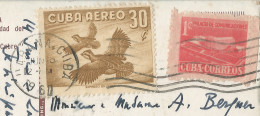CUBA - FRANKED PC (VIEW OF SANTIAGO) SENT TO BELGIUM  -  GOOD FRANKING 1960 - Lettres & Documents