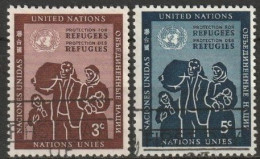 UNO New York 1953 Mi-Nr.19 - 20 O Gestempelt Flüchtlingsschutz ( 3434) Günstiger Versand - Used Stamps