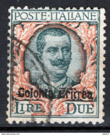 Eritrea 1925 Sass.95 O/Used VF/F - Eritrea