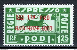 Egeo 1943 Sass.E3 **/MNH VF/F - Egée (Duitse Bezetting)