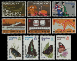 Hongkong 1979 - Mi-Nr. 350-352, 353-356 & 357-359 ** - MNH - 3 Ausgaben - Ungebraucht