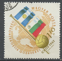 CMF Chili - Hongrie - Hungary - Ungarn 1962 Y&T N°1509 - Michel N°1834 (o) - 1,70fo Argentine Et Bulgarie - 1962 – Chile